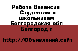 Работа Вакансии - Студентам и школьникам. Белгородская обл.,Белгород г.